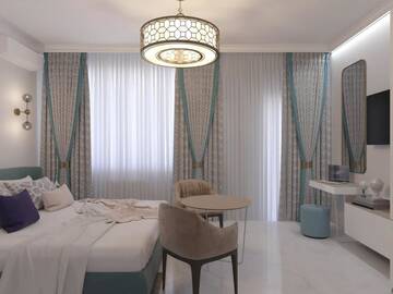 Фото номера Апартаменты с 2 спальнями Апартаменты Luxury Apartment in Obolon Residences г. Киев 35