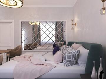 Фото номера Апартаменты с 2 спальнями Апартаменты Luxury Apartment in Obolon Residences г. Киев 10