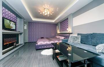 Фото номера Двухместный номер-студио Делюкс с 1 кроватью Апартаменты Hotrent Deluxe Arena City г. Киев 7