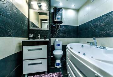 Фото номера Двухместный номер-студио Делюкс с 1 кроватью Апартаменты Hotrent Deluxe Arena City г. Киев 5