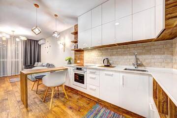 Фото номера Апартаменты с 1 спальней Апартаменты Apartments on Predslavinskaya г. Киев 20