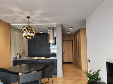 Фото номера Апартаменты с 1 спальней Апартаменты 173 Black and White cozy apartment г. Киев 21