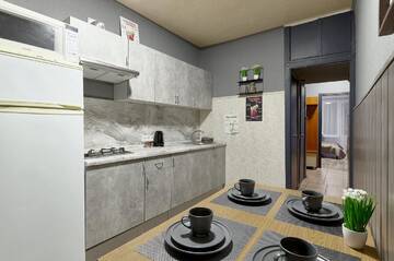 Фото номера Апартаменты с 3 спальнями Апартаменты V 80-28 MODERN SUPER LOFT - THREE NEW 3BEDROOMS 100 m2 FOR BIG COMPANY, GOOD VIEW ON OLYMPIC STADIUM, Velyka Vasylkivska St, 80 г. Киев 9