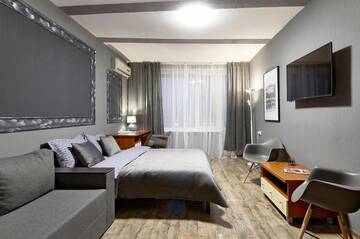 Фото номера Апартаменты с 3 спальнями Апартаменты V 80-28 MODERN SUPER LOFT - THREE NEW 3BEDROOMS 100 m2 FOR BIG COMPANY, GOOD VIEW ON OLYMPIC STADIUM, Velyka Vasylkivska St, 80 г. Киев 64