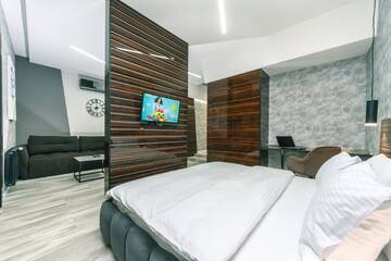 Фото номера Апартаменты Делюкс Апарт-отели Luxury Apartments Arena Guliver г. Киев 10