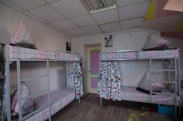 Фото номера Спальное место на двухъярусной кровати в общем номере для женщин Хостелы Lucky Hostel на Крещатике г. Киев 16