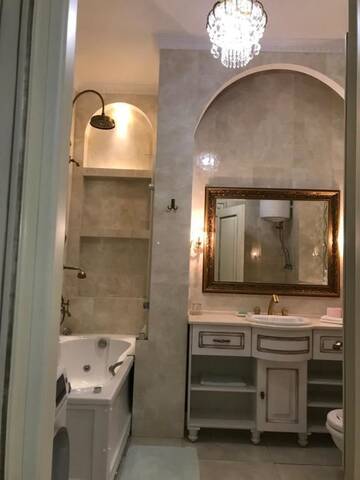Фото номера Апартаменты с 1 спальней - Лютеранская, 4 Апартаменты Kiev Lypki Signature Apartments г. Киев 5