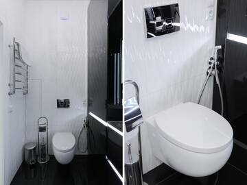 Фото номера Апартаменты Делюкс Апартаменты Black&amp;White Apartment in Smart Plaza г. Киев 51