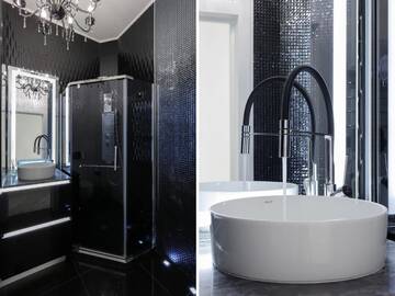 Фото номера Апартаменты Делюкс Апартаменты Black&amp;White Apartment in Smart Plaza г. Киев 52