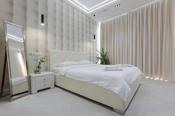 Фото номера Апартаменты Делюкс Апартаменты Black&amp;White Apartment in Smart Plaza г. Киев 21