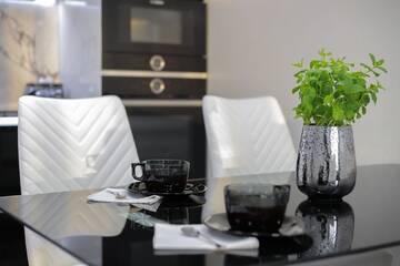Фото номера Апартаменты Делюкс Апартаменты Black&amp;White Apartment in Smart Plaza г. Киев 9