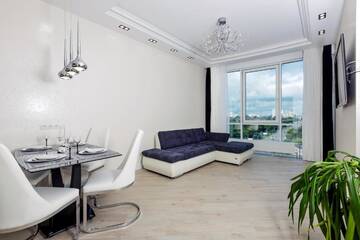 Фото номера Апартаменты Делюкс Апартаменты Black&amp;White Apartment in Smart Plaza г. Киев 85