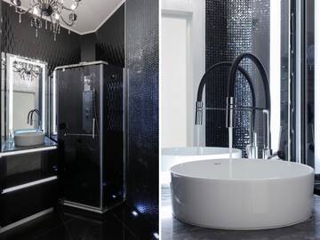 Фото номера Апартаменты Делюкс Апартаменты Black&amp;White Apartment in Smart Plaza г. Киев 37