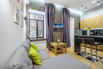 Фото номера Апартаменты с 1 спальней Апартаменты Pushkinskaya Apartments г. Киев 3