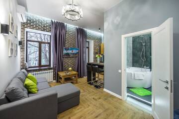 Фото номера Апартаменты с 1 спальней Апартаменты Pushkinskaya Apartments г. Киев 16