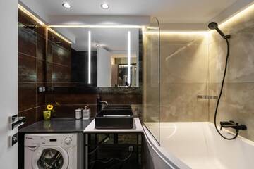 Фото номера Четырехместный номер «Премиум» Апартаменты Pushkinskaya Apartments г. Киев 10