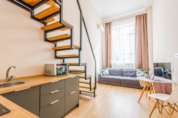 Фото номера Двухуровневый номер-студио Апарт-отели Home Inn г. Киев 2