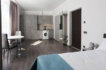 Фото номера Улучшенные апартаменты Апарт-отели Апартотель Sumskaya Apartments г. Киев 4