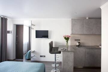Фото номера Апартаменты-студио Апарт-отели Апартотель Sumskaya Apartments г. Киев 4