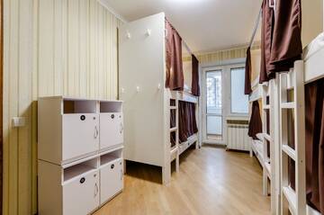 Фото номера Кровать в общем 6-местном номере Хостелы Sun City Hostel 3 г. Киев 3