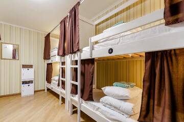 Фото номера Кровать в общем 6-местном номере Хостелы Sun City Hostel 3 г. Киев 6