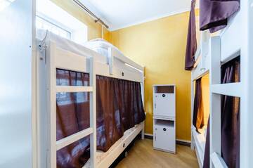 Фото номера Кровать в общем 4-местном номере для мужчин и женщин Хостелы Sun City Hostel 3 г. Киев 6