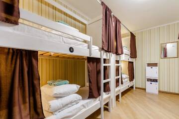 Фото номера Кровать в общем 6-местном номере Хостелы Sun City Hostel 3 г. Киев 2