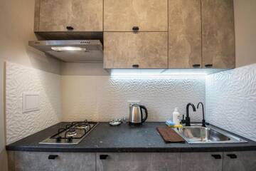 Фото номера Апартаменты с балконом Апартаменты Modern Apartments on Baseina near Arena City г. Киев 13
