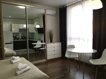 Фото номера Двухместный номер-студио Делюкс с 1 кроватью Апарт-отели Nyvky Residence г. Киев 3