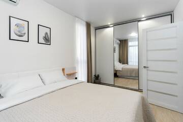 Фото номера Апартаменты с балконом Апарт-отели Nyvky Residence г. Киев 3