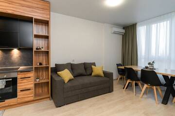 Фото номера Апартаменты с балконом Апарт-отели Nyvky Residence г. Киев 2