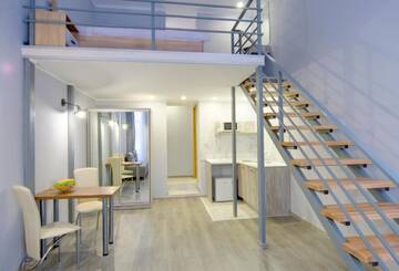 Фото номера Двухместный номер с 1 кроватью и балконом Отель Grand Apartments г. Киев 13