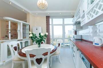 Фото номера Апартаменты Апартаменты Panoramic luxury apartments with Jacuzzi Obolonskaya embankment г. Киев 45