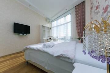 Фото номера Апартаменты Апартаменты Panoramic luxury apartments with Jacuzzi Obolonskaya embankment г. Киев 57