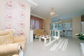 Фото номера Апартаменты Апартаменты Panoramic luxury apartments with Jacuzzi Obolonskaya embankment г. Киев 23