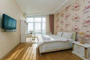 Фото номера Апартаменты Апартаменты Panoramic luxury apartments with Jacuzzi Obolonskaya embankment г. Киев 63