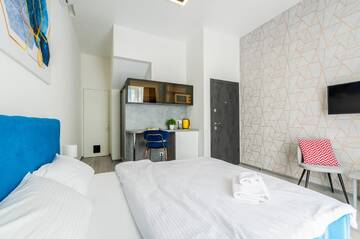 Фото номера Апартаменты-студио Апартаменты Smart Apartment near Railway Station on 25 floor Kvartet 3C г. Киев 7