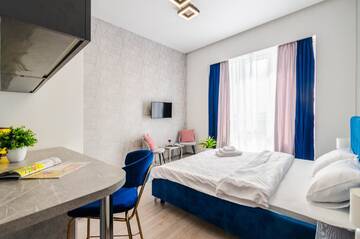 Фото номера Апартаменты-студио Апартаменты Smart Apartment near Railway Station on 25 floor Kvartet 3C г. Киев 12