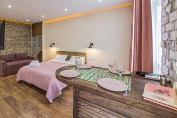 Фото номера Апартаменты с 1 спальней Апартаменты Kyiv Opera Loft г. Киев 65