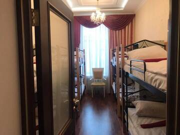 Фото номера Спальное место на двухъярусной кровати в общем номере для женщин Хостелы A&amp;S Hostel King г. Киев 4