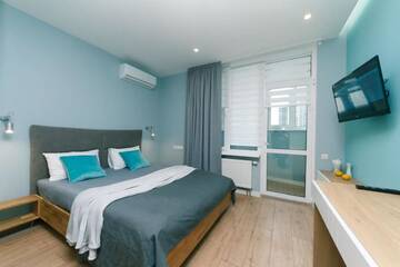 Фото номера Апартаменты с 1 спальней Апартаменты Happy apartment, warmth, comfort, turquoise г. Киев 15