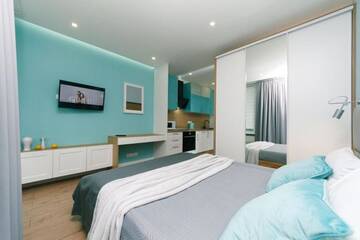 Фото номера Апартаменты с 1 спальней Апартаменты Happy apartment, warmth, comfort, turquoise г. Киев 16