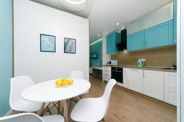 Фото номера Апартаменты с 1 спальней Апартаменты Happy apartment, warmth, comfort, turquoise г. Киев 26