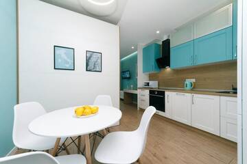 Фото номера Апартаменты с 1 спальней Апартаменты Happy apartment, warmth, comfort, turquoise г. Киев 7