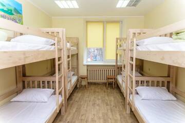 Фото номера Односпальная кровать в общем номере для женщин Хостелы BOTANIC GLOBUS HOSTEL г. Киев 4