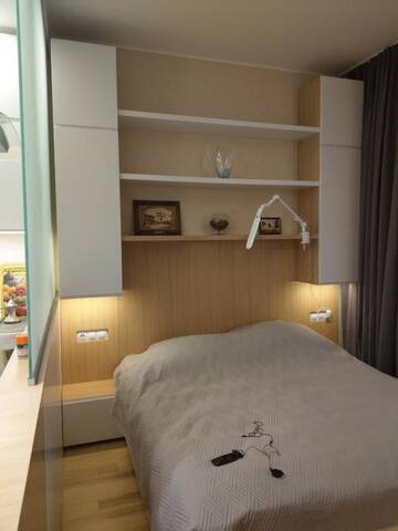 Фото номера Апартаменты с 1 спальней Апартаменты Comfortable Apartments at Sapernoye Pole 14/55 г. Киев 3