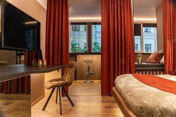 Фото номера Двухместный номер Делюкс с 1 кроватью и балконом Апартаменты Luxury Upscale Apartments On Maydan г. Киев 16