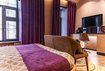 Фото номера Номер-студио Делюкс Апартаменты Luxury Upscale Apartments On Maydan г. Киев 5