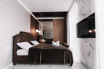 Фото номера Апартаменты с 1 спальней Апартаменты Royal Tower VIP Smart Apartments 2 г. Киев 89