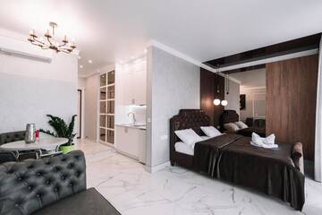 Фото номера Апартаменты с 1 спальней Апартаменты Royal Tower VIP Smart Apartments 2 г. Киев 84